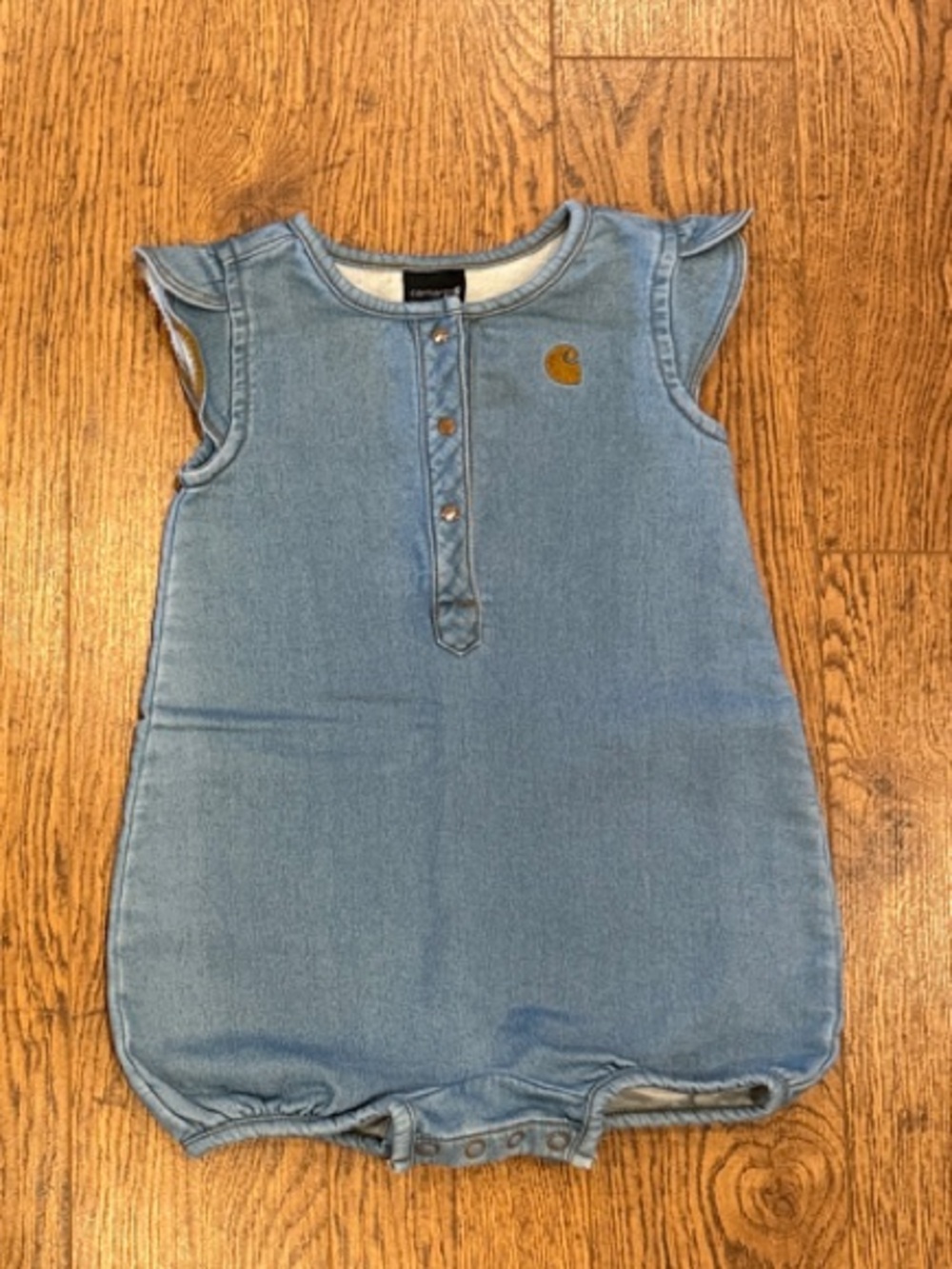 Baby Blue Denim Romper - Kids Bottoms